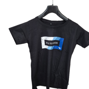 bali is good – the blues black t shirt (v)