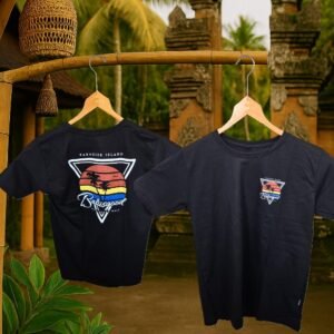 bali is good paradise land triangle t shirt